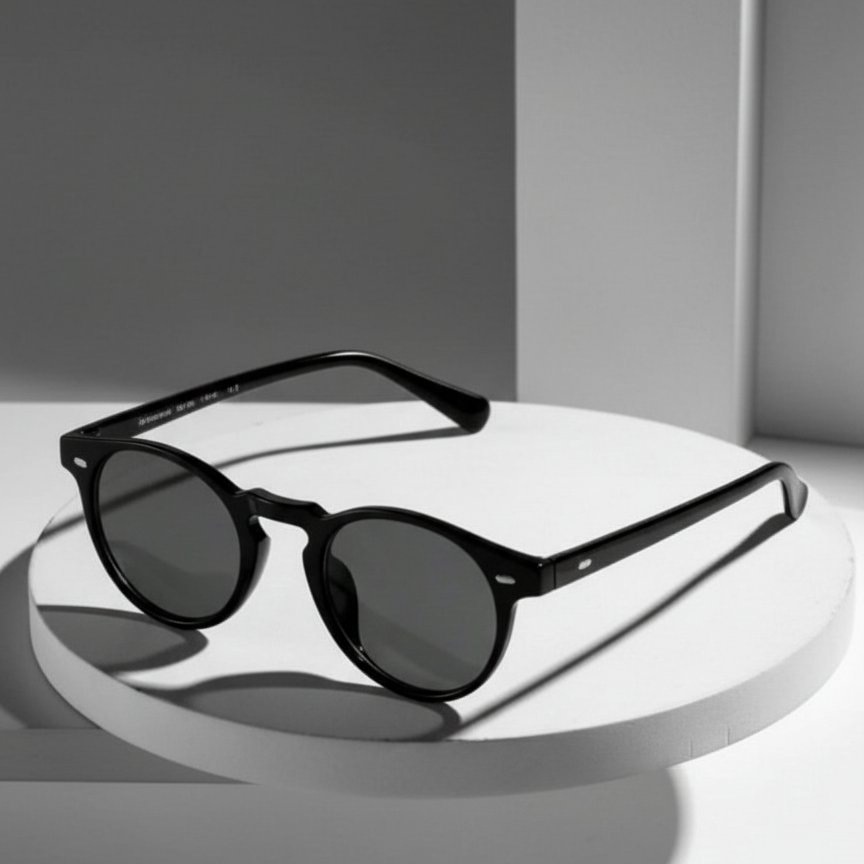 Óculos Redondos Masculinos Behaver Estilo Nerd Retrô